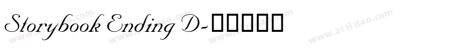 Storybook Ending D字体转换